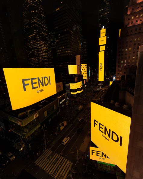 times square fendi|Fendi Roma Take Overs.